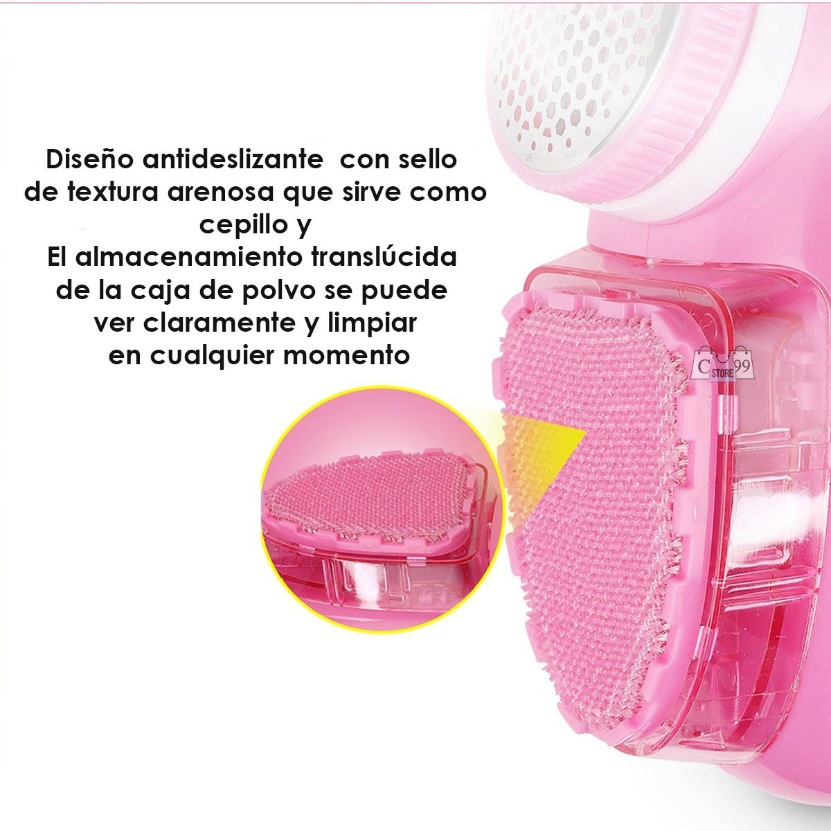 Miniatura 2 de Quita Motas Con Cepillo Recargable